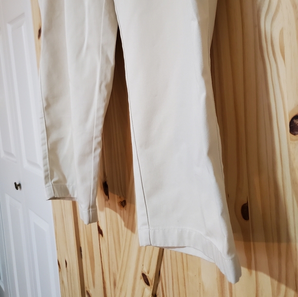 L. L. Bean Size 16 Reg Original Fit Wrinkle Free Cotton Cropped Pants - Picture 9 of 13